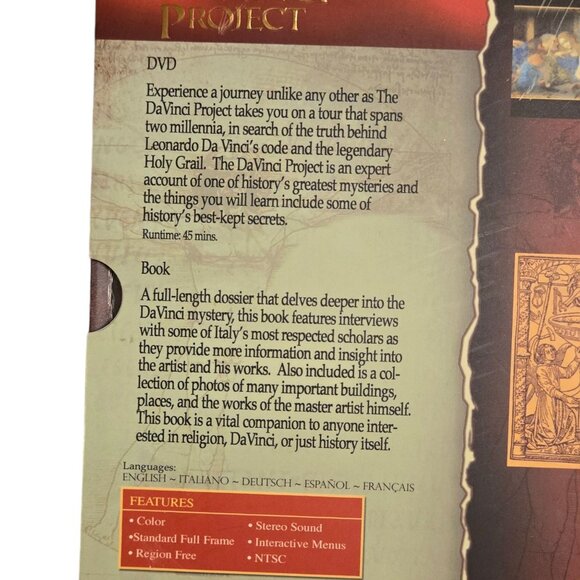 The DaVinci Project DVD and 100 Page Book with Bookmark Box Set - Picture 12 of 16